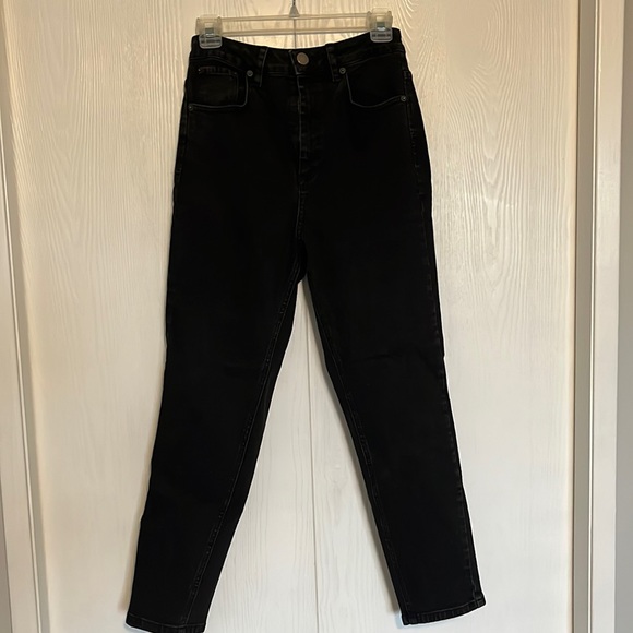 ASOS high rise Farleigh mom jeans in washed black - Picture 5 of 7